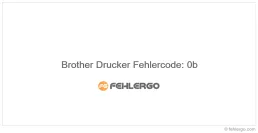 Brother Drucker Fehlercode: 0b