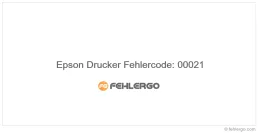 Epson Drucker Fehlercode: 00021