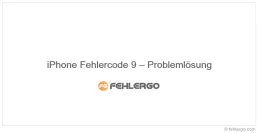 iPhone Fehlercode 9 – Problemlösung
