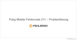 Pubg Mobile Fehlercode 211 – Problemlösung