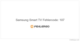 Samsung Smart TV Fehlercode: 107